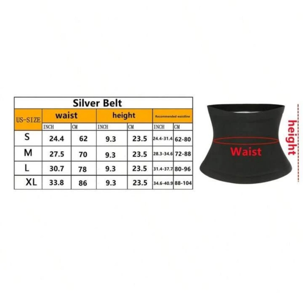 Sauna Waist Trimmer Belt, Stomach Wrap Sweat Absorption Slimming Exercise Band - Picture 6 of 7